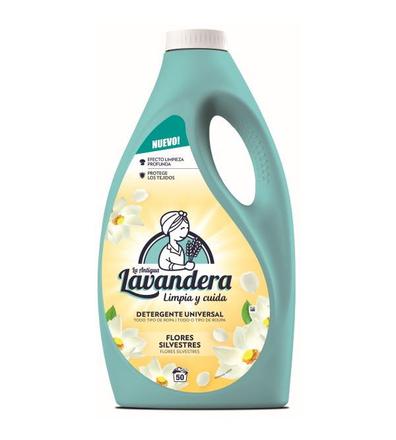Oferta de Detergente Líquido Universal Flores Silvestres | 2.500 ml por 4,89€ en Perfumerías Avenida