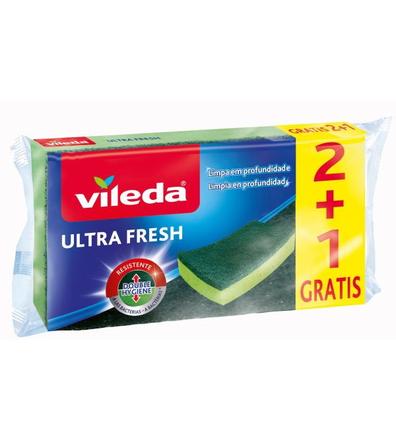 Oferta de Ultra Fresh Estropajo con Esponja 2+1 uds por 1,27€ en Perfumerías Avenida