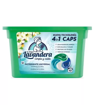 Oferta de Detergente Universal en Cápsulas 4 en 1 | 10 uds por 2,95€ en Perfumerías Avenida