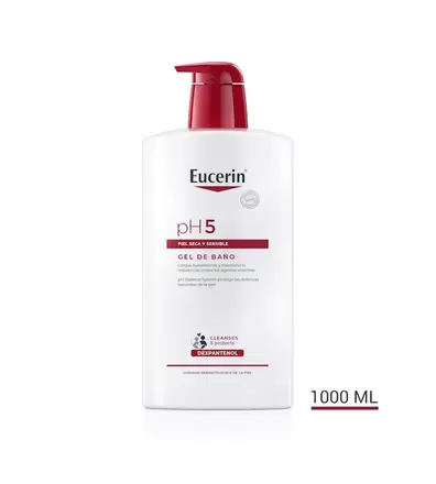 Oferta de PH5 Gel de Baño Piel Seca y Sensible | 1.000 ml por 25,55€ en Perfumerías Avenida