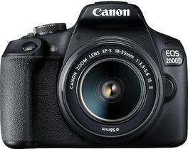 Oferta de Canon EOS 2000D + EF-S 18-55mm f/3.5-5.6 IS II Negro por 539€ en Phone House