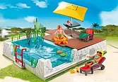 Oferta de 5575 - Piscina con Terraza por 24,99€ en Playmobil