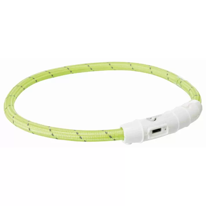 Oferta de Trixie Aro con Luz Flash USB Verde por 10,79€ en Mascotas1000