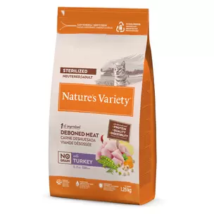 Oferta de Nature's Variety Cat No Grain Sterilized Turkey por 11,55€ en Mascotas1000