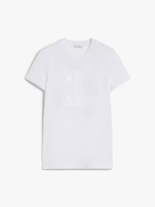 Oferta de Camiseta de algodón con aplicación por 215€ en MaxMara