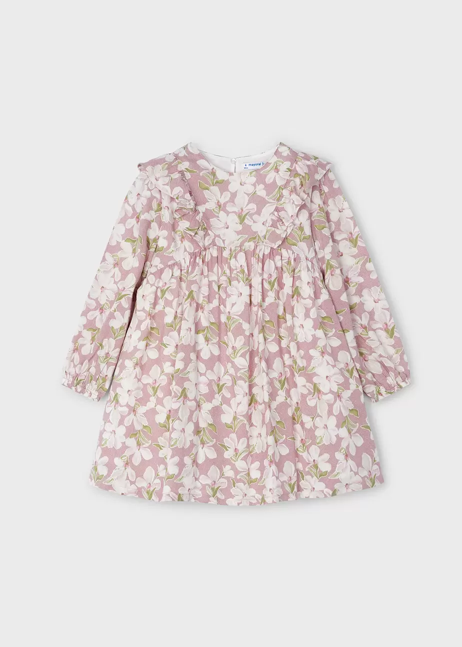 Oferta de Vestido estampado floral niña por 37,99€ en Mayoral