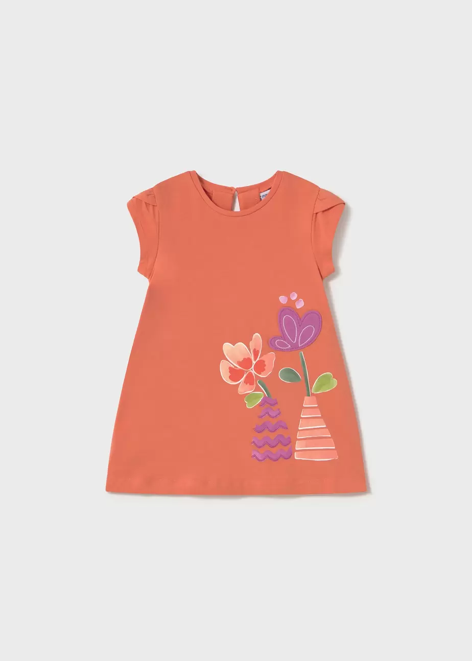 Oferta de Vestido gráfica flores bebé por 19,99€ en Mayoral