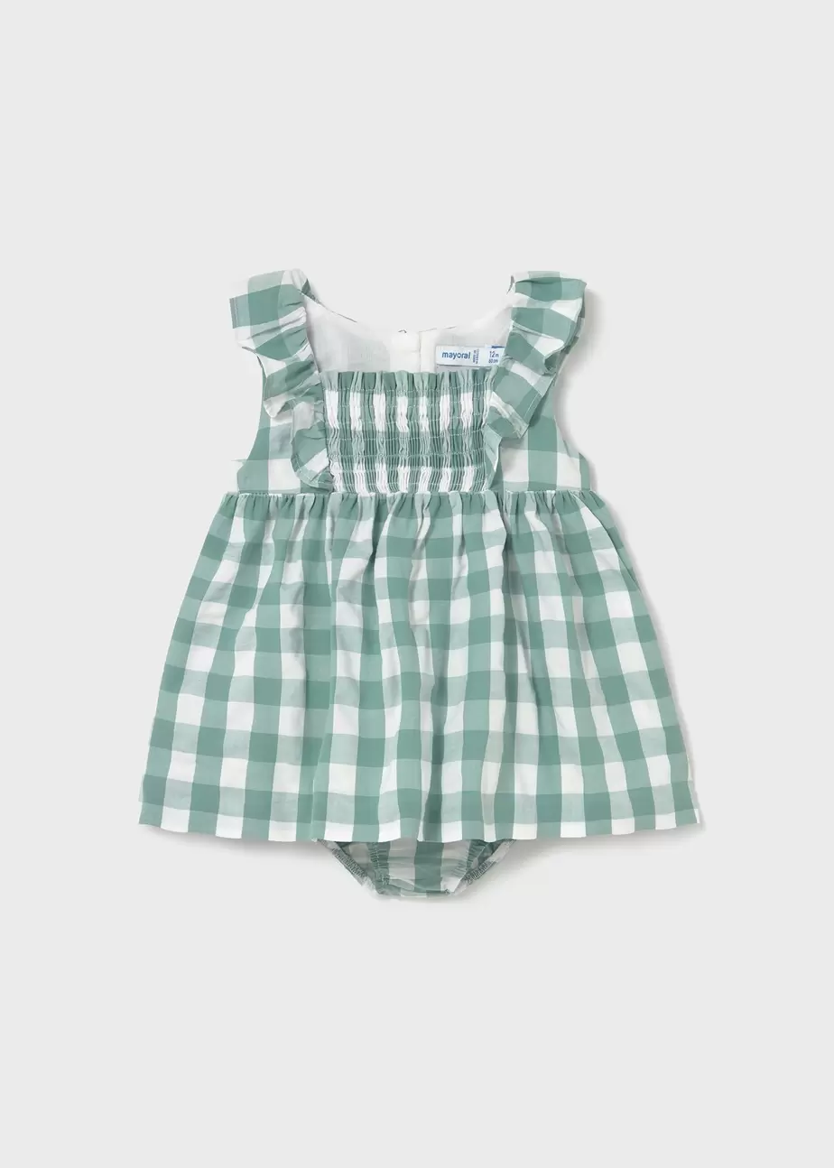 Oferta de Vestido con cubrepañal vichy por 29,99€ en Mayoral