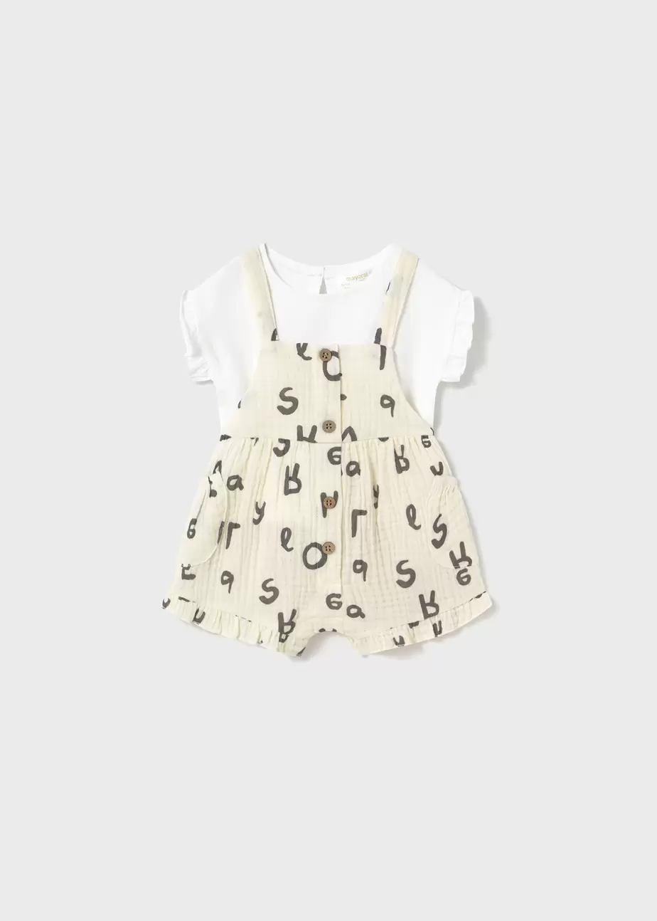 Oferta de Conjunto peto y camiseta recién nacida por 29,99€ en Mayoral