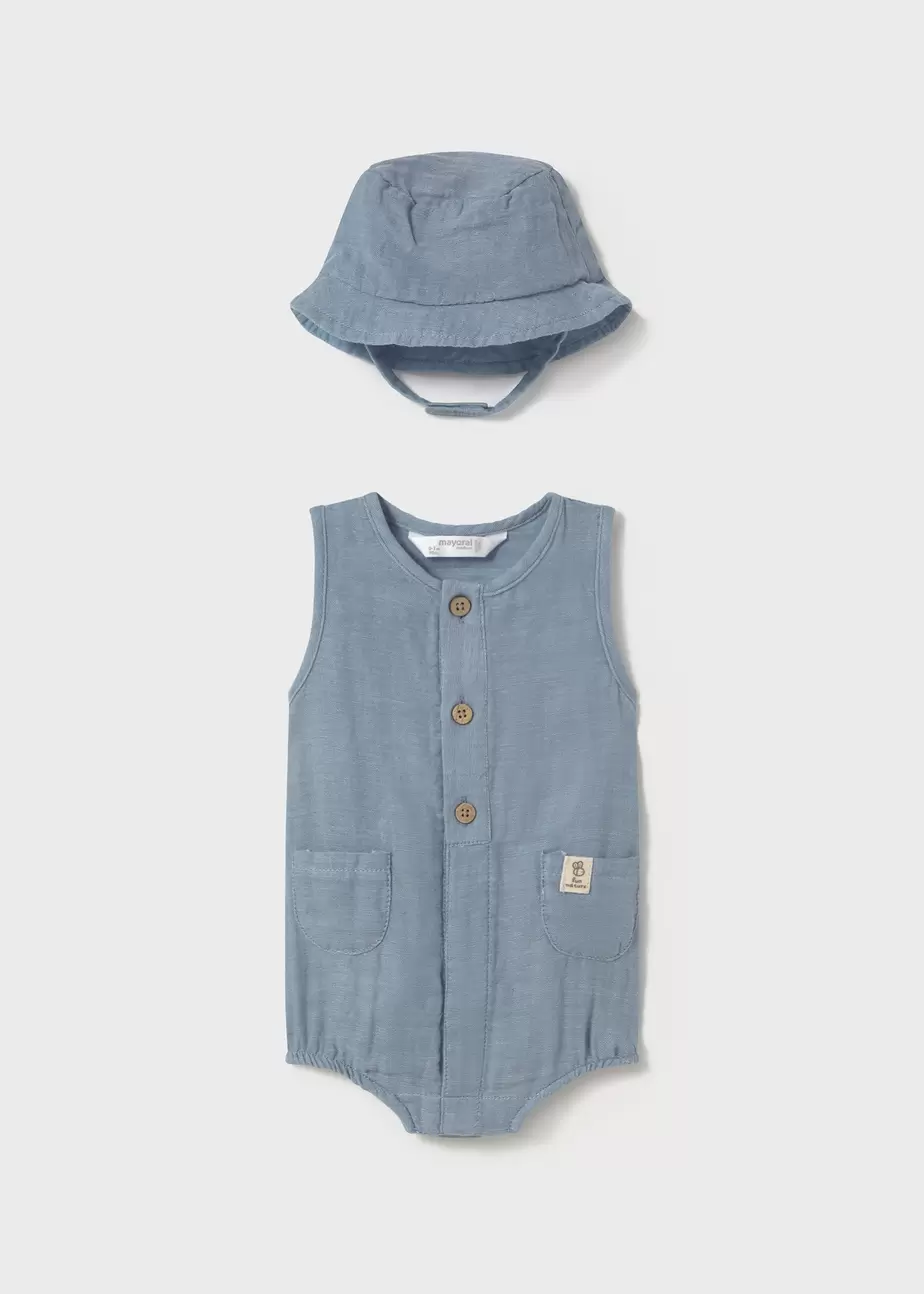 Oferta de Pelele con gorro recién nacido por 22,99€ en Mayoral