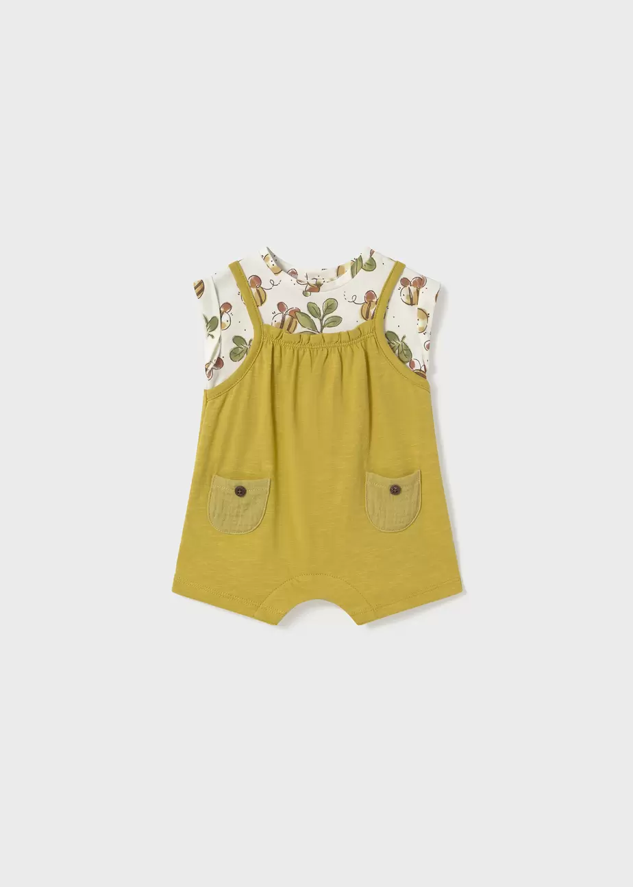 Oferta de Pelele peto simulado recién nacida por 22,99€ en Mayoral