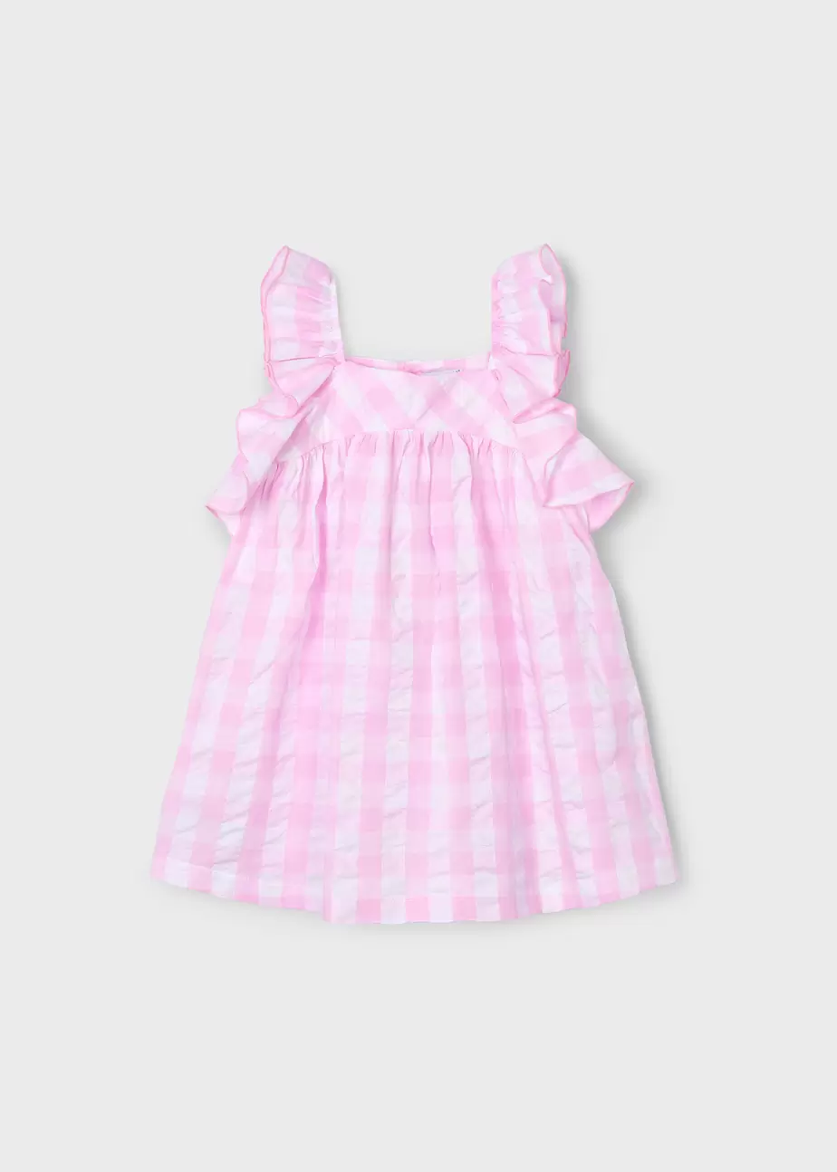 Oferta de Vestido cuadros vichy niña por 25,99€ en Mayoral