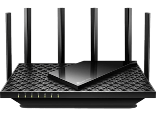 Oferta de Router WiFi - TP-Link Archer AXE75, 5400 Mbps, MU-MIMO, 6 antenas, Compatible con Alexa, Negro por 179€ en MediaMarkt