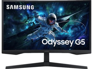 Oferta de Monitor gaming - Samsung Odyssey G5 LS27CG552EUXEN, 27", WQHD, 1 ms, 165 Hz, FreeSync, Negro por 209€ en MediaMarkt