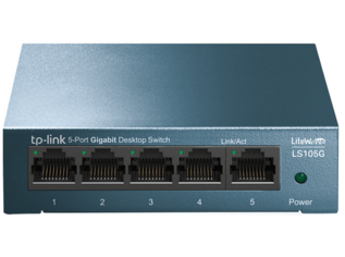 Oferta de Switch - TP-Link LS105G , 5 puertos Ethernet, 10/100/1000 Mbps, por 13,99€ en MediaMarkt