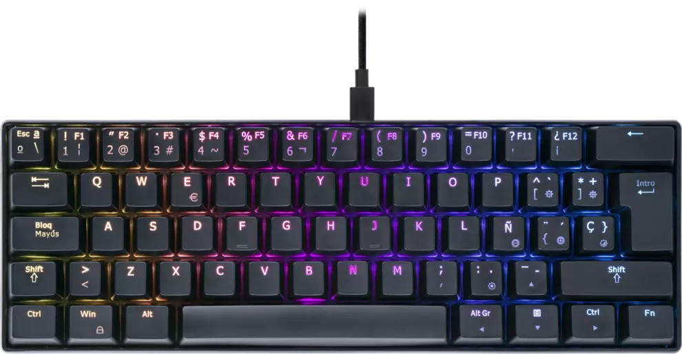 Oferta de Teclado gaming - ISY IGK 5000-BK-ES, Cable 1.8 m, Mini, Retroiluminación, Negro por 71,24€ en MediaMarkt