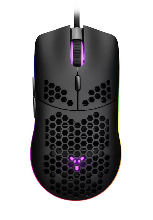 Oferta de Ratón gaming - ISY IGM 4000 Ultralight RGB, Por cable, 7200 ppp, Scroll, Negro por 28,49€ en MediaMarkt