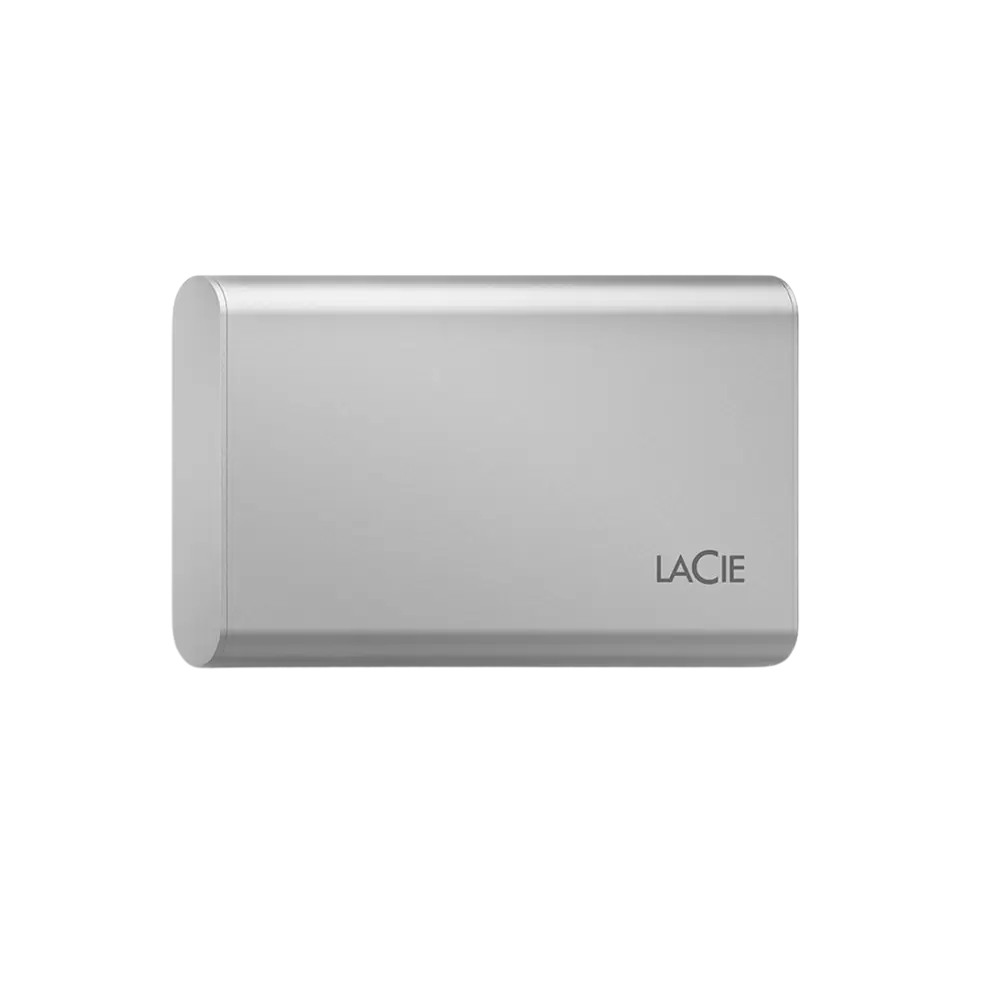 Oferta de Disco duro SSD externo 500 GB - LaCie V2, USB-C, 1.050 MB/s, Plata por 119€ en MediaMarkt