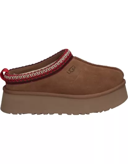 Oferta de Ugg tazz marron plataforma zuecos para mujer por 116,95€ en Megacalzado