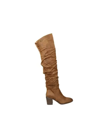 Oferta de Botas para mujer con tacón Mustang MTNG 52952 en marron por 56,95€ en Megacalzado