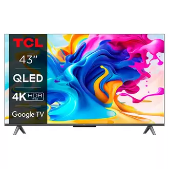 Oferta de TV QLED 43" 4K TCL 43C649 GOOGLE TV por 419€ en MegaHogar