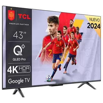 Oferta de TV QLED 43" 4K TCL 43C655 GOOGLE TV por 299€ en MegaHogar