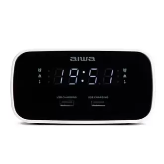 Oferta de RADIO DESPERTADOR AIWA CRU-19BK por 21,9€ en MegaHogar