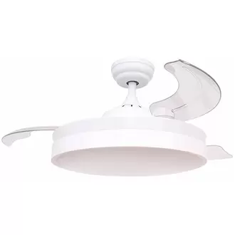 Oferta de VENTILADOR TECHO MOTOR DC FMVTSENZA ASPA RETRAIBLE por 111,9€ en MegaHogar