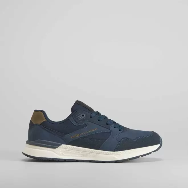 Oferta de Zapatilla retro running azul LOIS por 49,99€ en Merkal