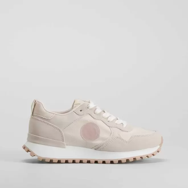 Oferta de Sneaker beige y rosa pastel XTI por 49,99€ en Merkal