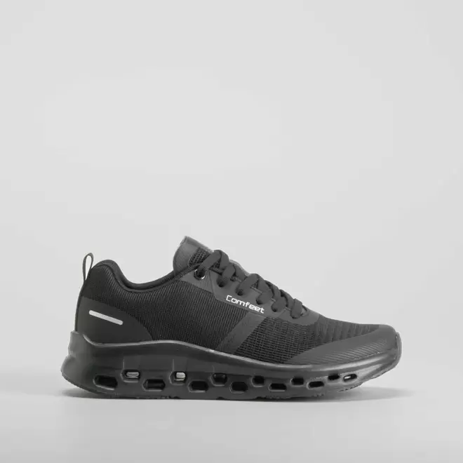 Oferta de Deportiva Walking Tex negra COMFEET por 29,99€ en Merkal