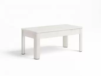 Oferta de Mesa de centro elevable de 100 cm color blanco nordic por 229€ en Merkamueble