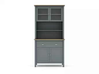 Oferta de Buffet con puertas y cajones color verde kaki-roble por 429€ en Merkamueble