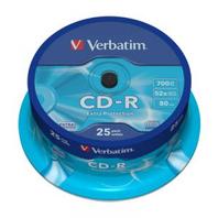 Oferta de BOBINA VERBATIM 25UNID. CD-R 700MB 52X por 16,29€ en Microsshop