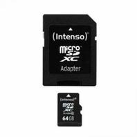 Oferta de MEMORIA INTENSO MICRO SD  64GB CLASE 10 por 11,21€ en Microsshop