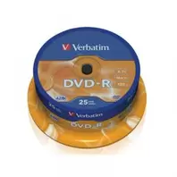 Oferta de PACK VERBATIM DVD-R 25 UNIDADES SPINDLE 4.7GB 16X por 21,95€ en Microsshop