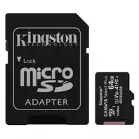 Oferta de MEMORIA KINGSTON MICROSD XC 64GB SDCS2 CL10 C/A por 10,55€ en Microsshop