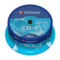 Oferta de BOBINA VERBATIM 25UNID. CD-R 700MB 52X por 16,29€ en Microsshop