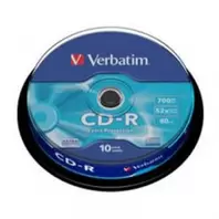 Oferta de BOBINA VERBATIM 10UND CD-R 700MG 52X por 11,07€ en Microsshop