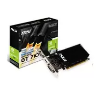 Oferta de TARJETA GRAFICA VGA MSI NVIDIA GT710 2GB DDR3 1 x HDMI 1 x DVI 1 x VGA por 49,79€ en Microsshop
