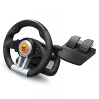 Oferta de JUEGO DE VOLANTE Y PEDALES KROMK-WHEEL MULTIP. por 73,35€ en Microsshop