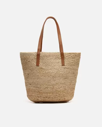 Oferta de Bolso grande estilo capazo de rafia por 17€ en Misako