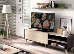 Oferta de Mueble bajo para TV con patas Bremen por 139€ en Mobiprix