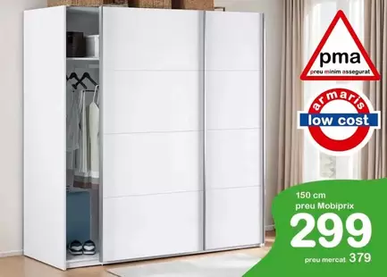 Oferta de Armario de puertas correderas en oferta Montcada por 299€ en Mobiprix
