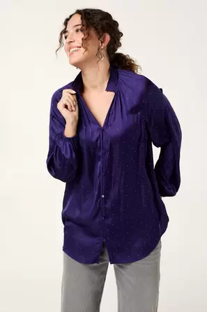 Oferta de Blusa con pequeños brillantes por 37,99€ en MS Mode