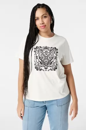 Oferta de Camiseta con estampado por 26,99€ en MS Mode