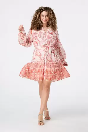 Oferta de Vestido estampado con cinturón por 44,99€ en MS Mode