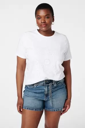 Oferta de Camiseta con bordado por 24,99€ en MS Mode