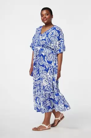 Oferta de Vestido largo con detalles de espejitos por 47,99€ en MS Mode