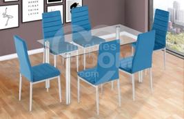 Oferta de Conjunto mesa y 6 sillas 012.070 por 177€ en Muebles Boom